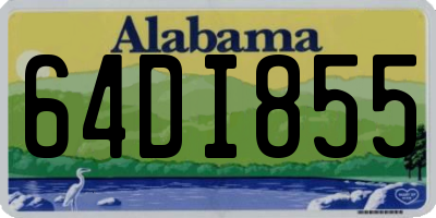 AL license plate 64DI855