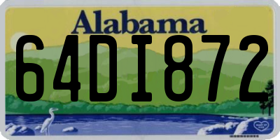 AL license plate 64DI872