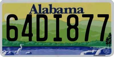 AL license plate 64DI877