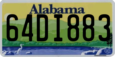 AL license plate 64DI883