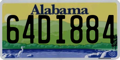 AL license plate 64DI884