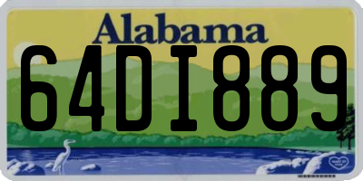 AL license plate 64DI889