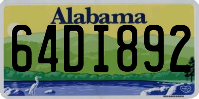 AL license plate 64DI892
