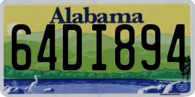 AL license plate 64DI894