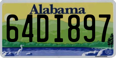 AL license plate 64DI897