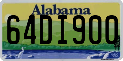 AL license plate 64DI900