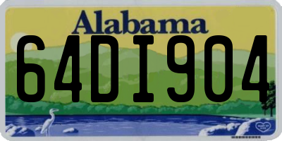AL license plate 64DI904
