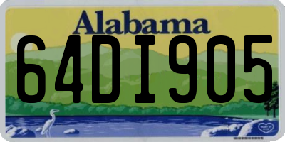 AL license plate 64DI905
