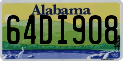 AL license plate 64DI908