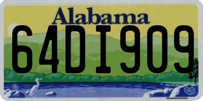 AL license plate 64DI909