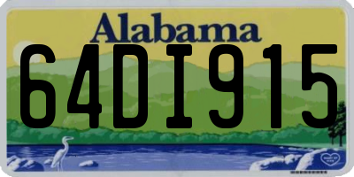 AL license plate 64DI915