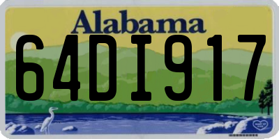 AL license plate 64DI917