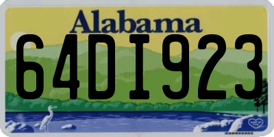 AL license plate 64DI923