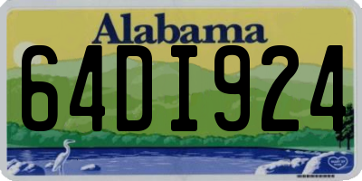 AL license plate 64DI924