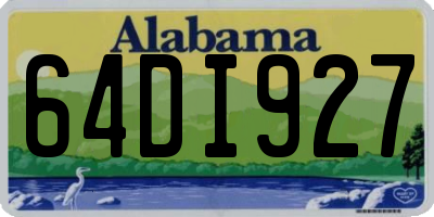 AL license plate 64DI927