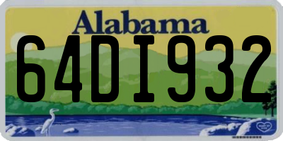 AL license plate 64DI932