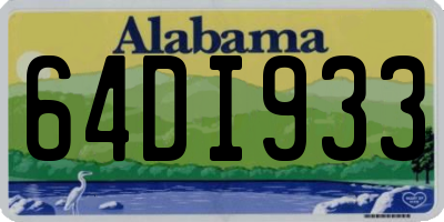 AL license plate 64DI933