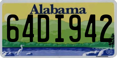 AL license plate 64DI942