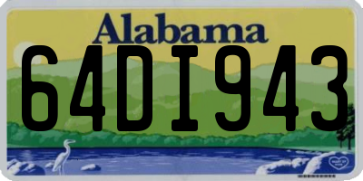 AL license plate 64DI943