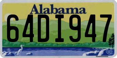 AL license plate 64DI947