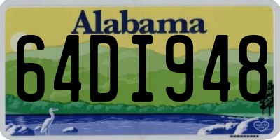 AL license plate 64DI948
