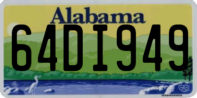 AL license plate 64DI949