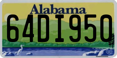 AL license plate 64DI950