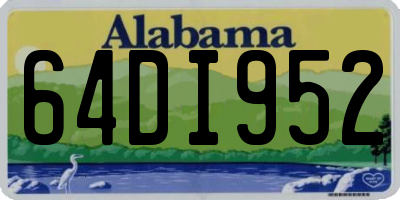 AL license plate 64DI952
