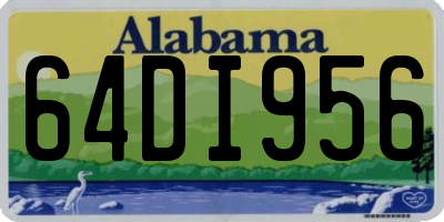 AL license plate 64DI956