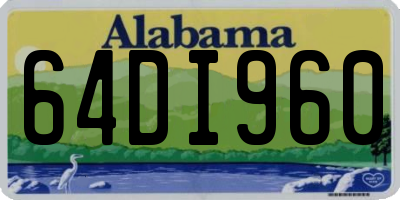 AL license plate 64DI960