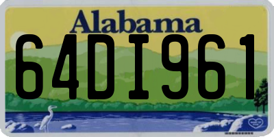 AL license plate 64DI961