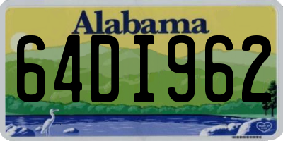 AL license plate 64DI962