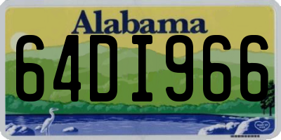 AL license plate 64DI966
