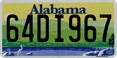AL license plate 64DI967