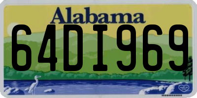 AL license plate 64DI969