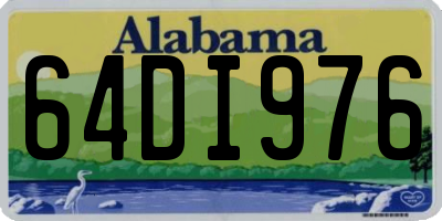 AL license plate 64DI976