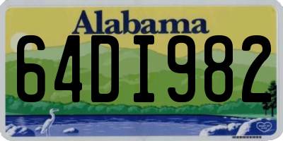 AL license plate 64DI982