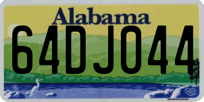 AL license plate 64DJ044