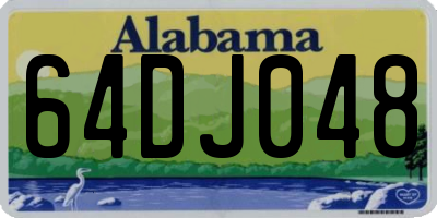 AL license plate 64DJ048