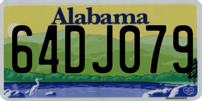 AL license plate 64DJ079