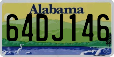 AL license plate 64DJ146