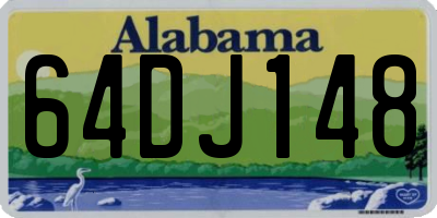 AL license plate 64DJ148