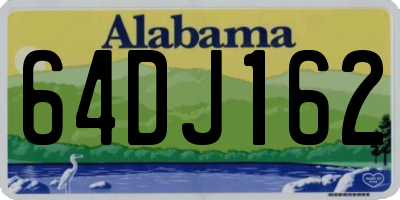 AL license plate 64DJ162