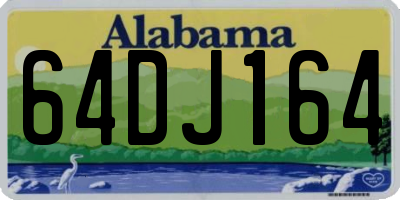 AL license plate 64DJ164