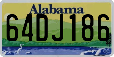 AL license plate 64DJ186