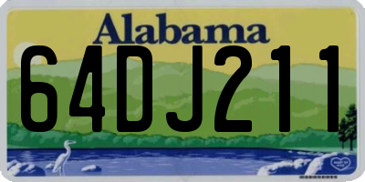 AL license plate 64DJ211