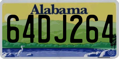 AL license plate 64DJ264