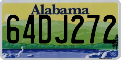 AL license plate 64DJ272