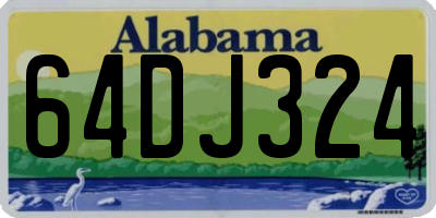 AL license plate 64DJ324