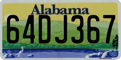 AL license plate 64DJ367